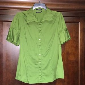 Apt 9 button up short sleeve blouse